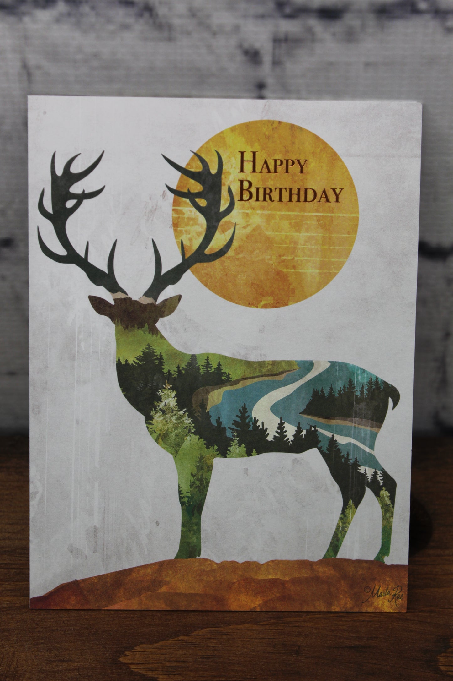 Happy birthday - deer card