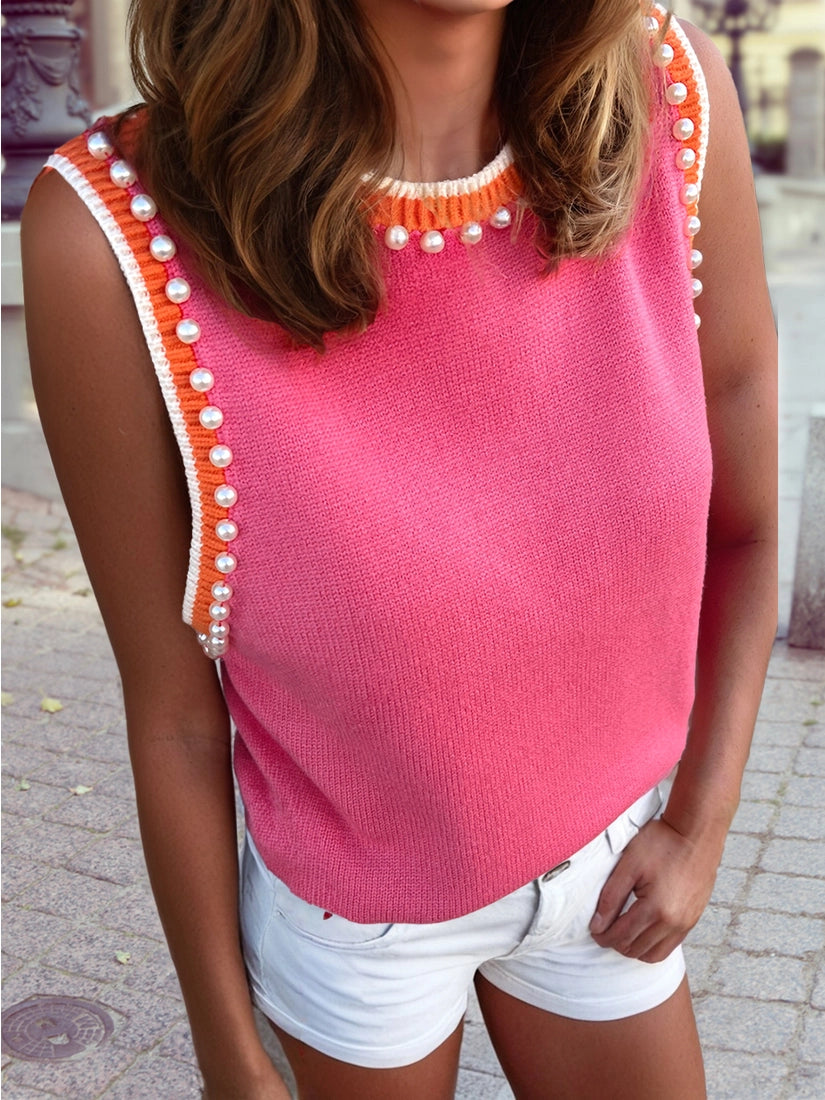 Pink Lux Pearl Top