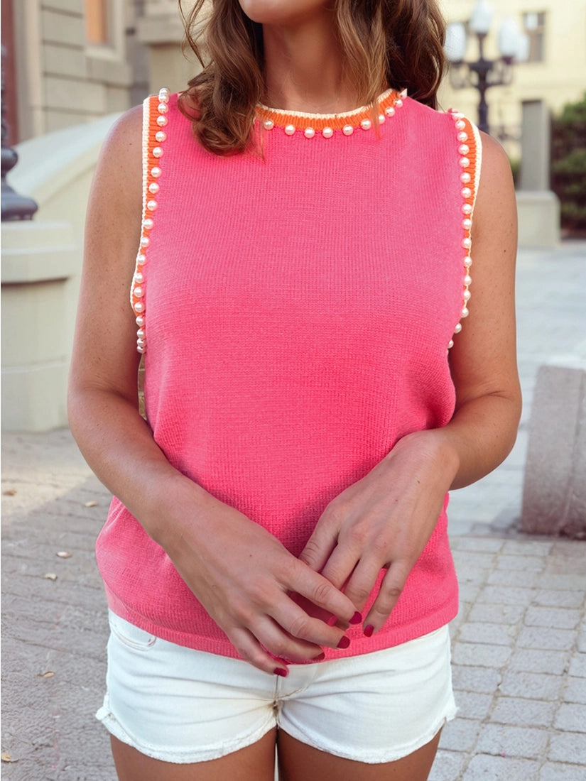 Pink Lux Pearl Top
