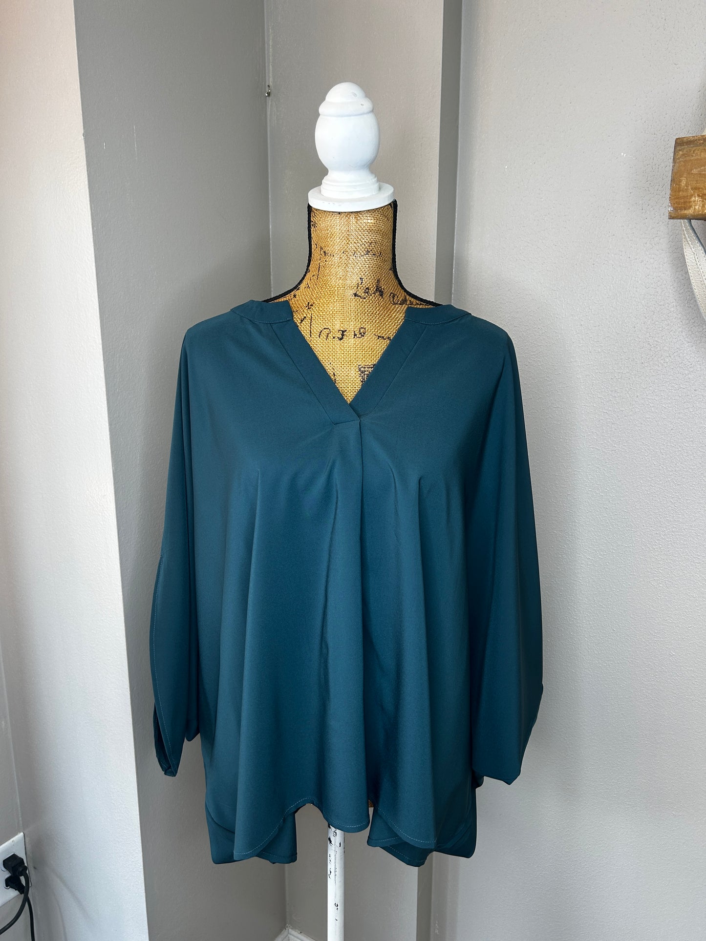 Mystic Teal Tunic Top