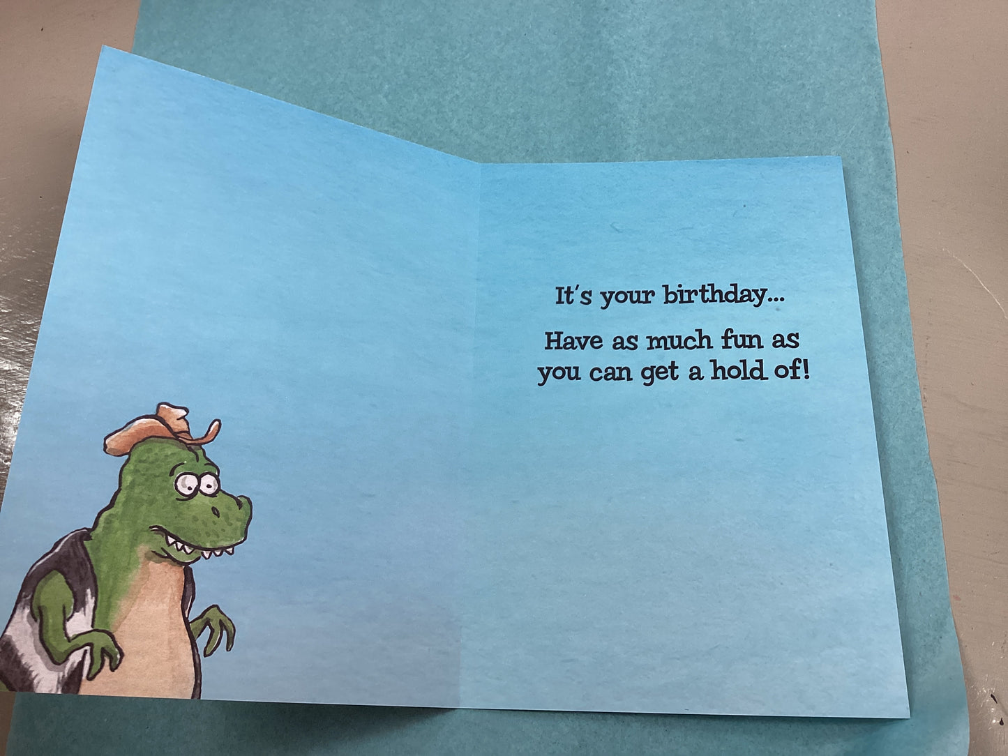 Small arms birthday card