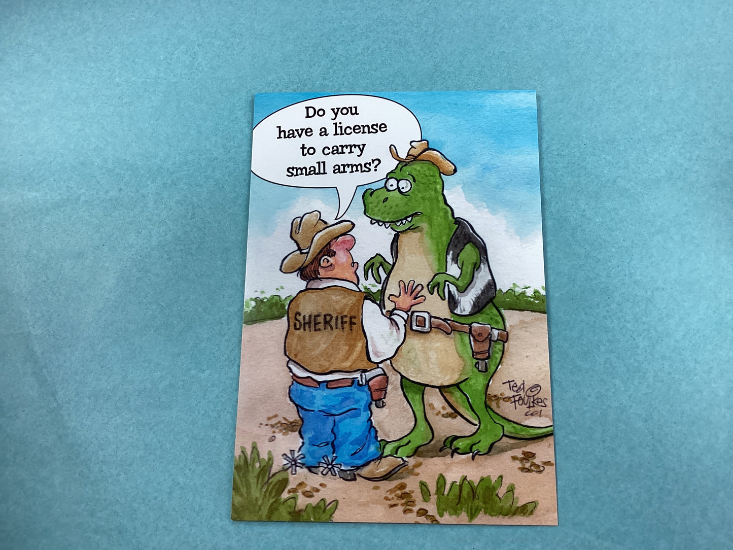 Small arms birthday card