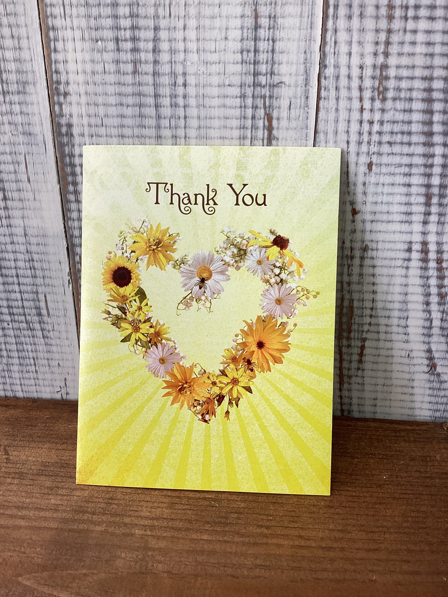 Thank you flower card