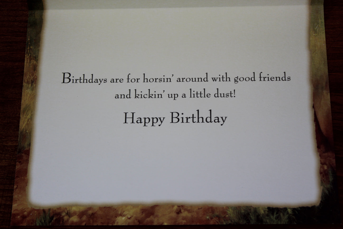 Horse birthday card
