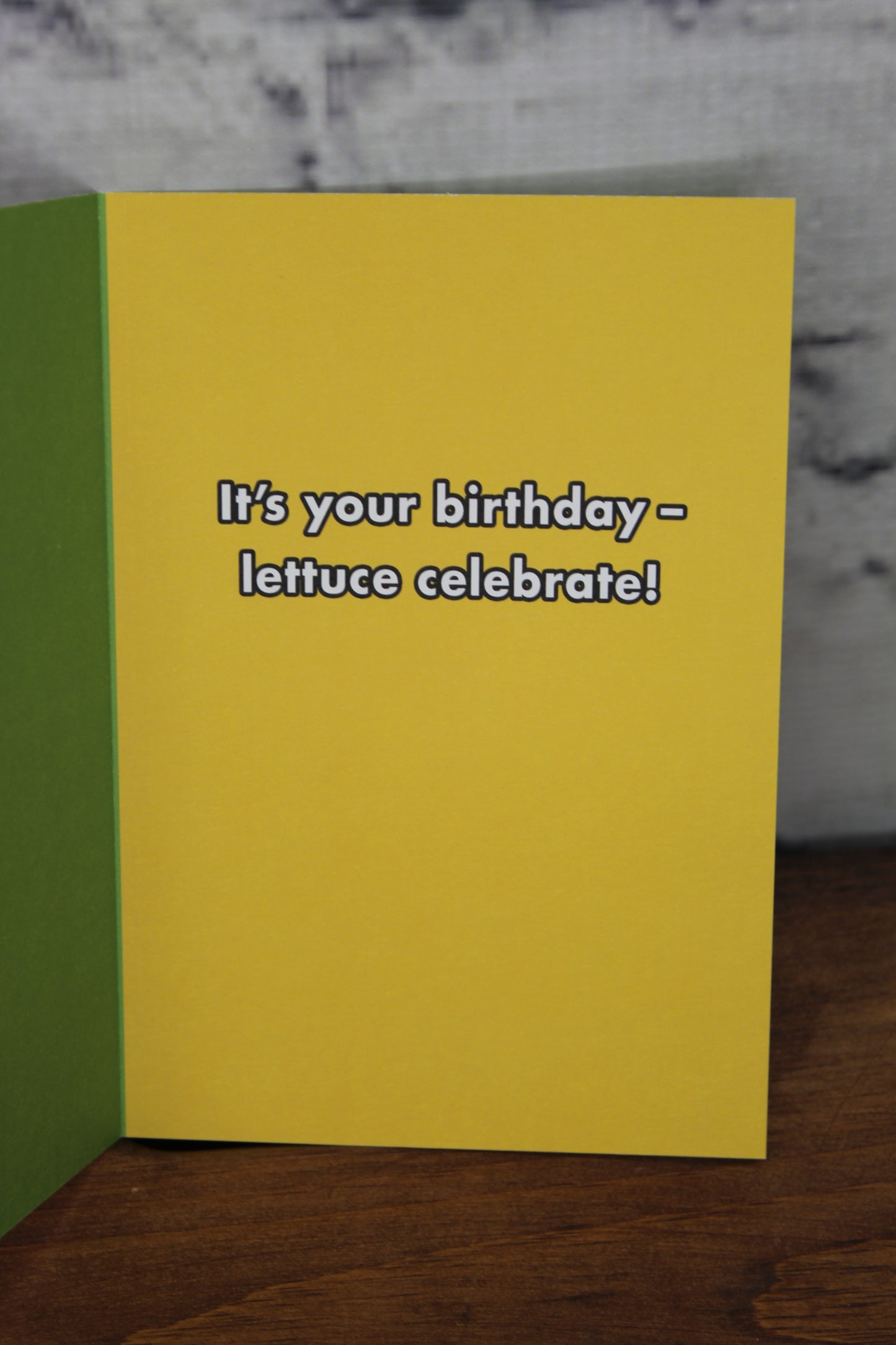 Lettuce celebrate - birthday card
