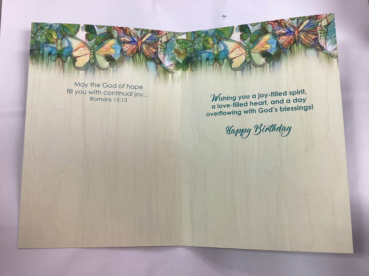 Birthday card - with scripture