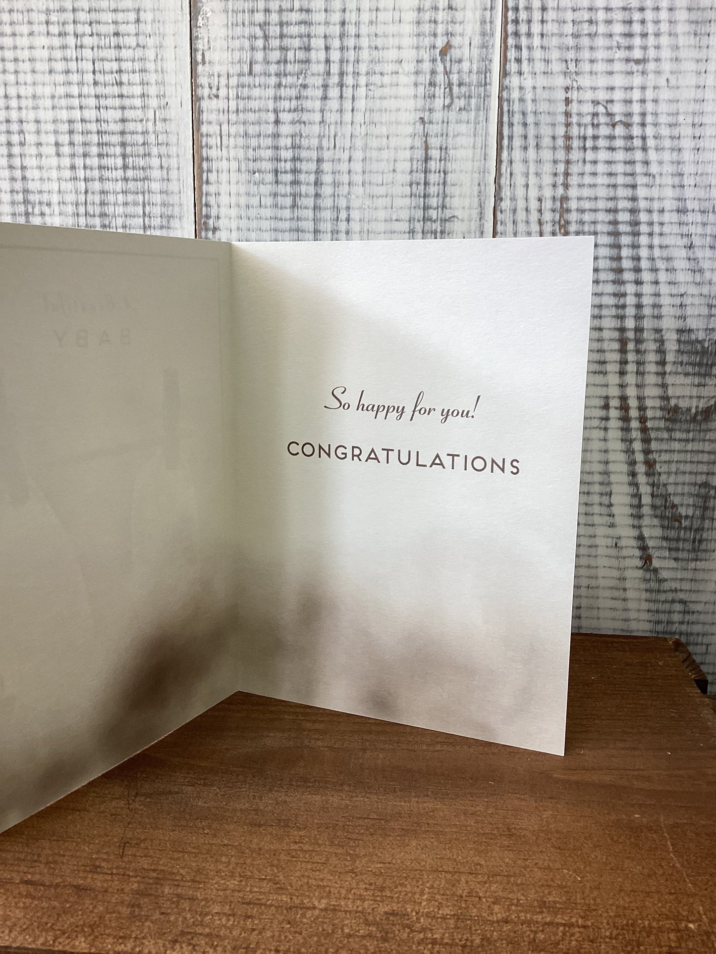 New baby - congratulations card