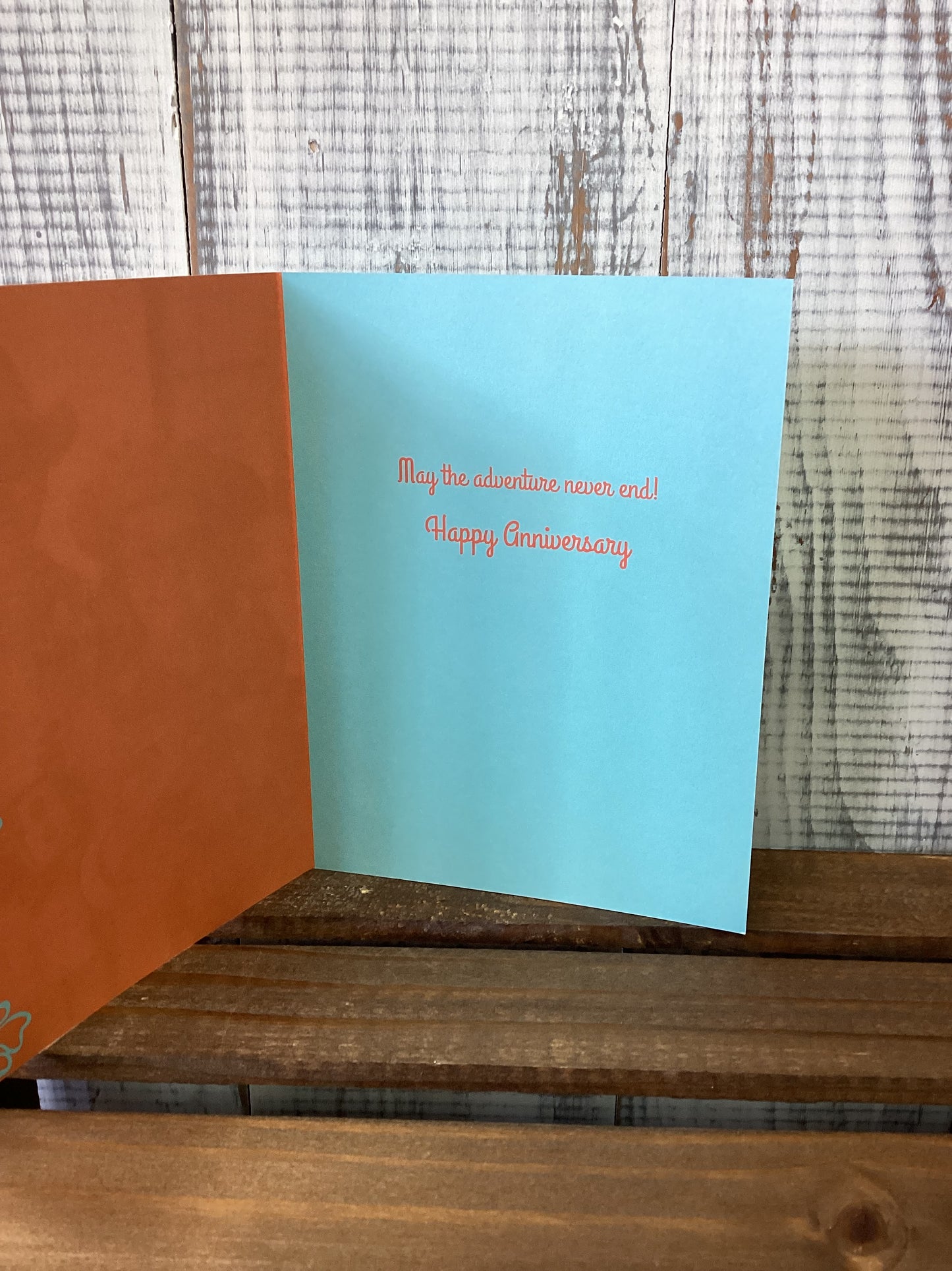 Adventure- anniversary card