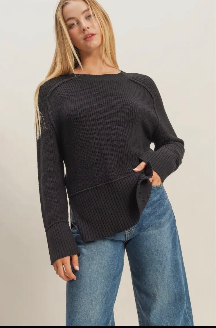Cloud Nine Sweater- Black