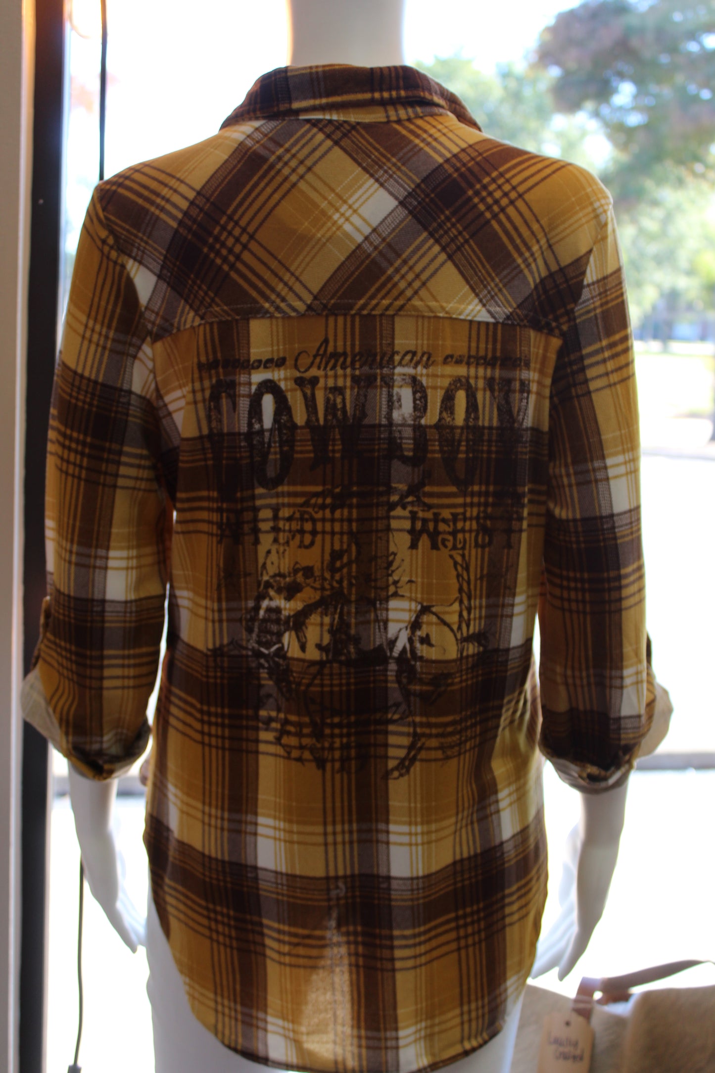 American Cowboy Flannel - mustard