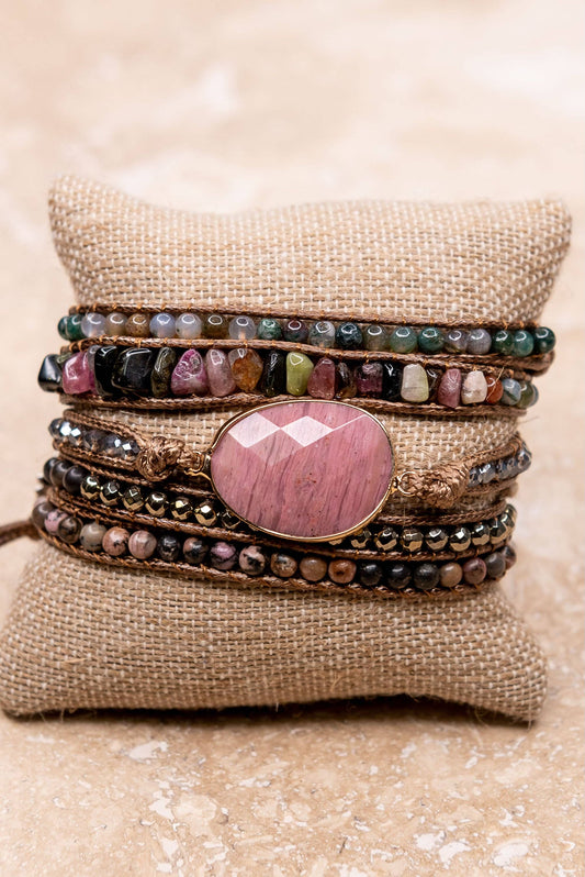 Kelly Wrap Bracelet- Rose
