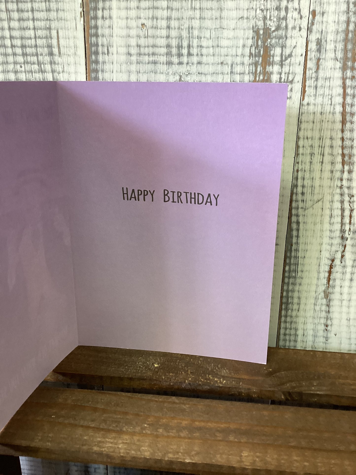 Getting old - birthday card