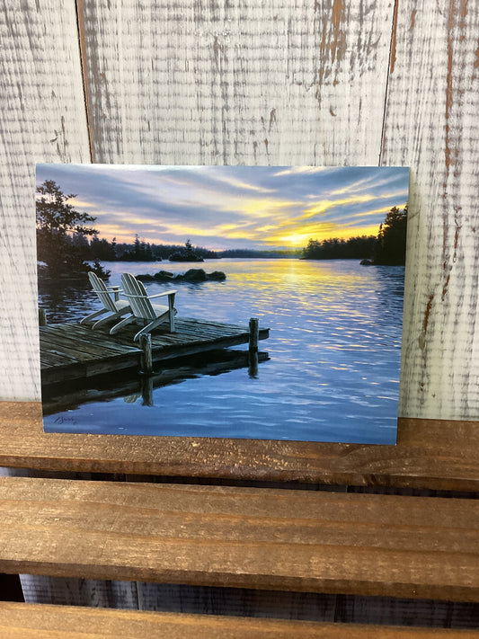 Happy anniversary - sunset card