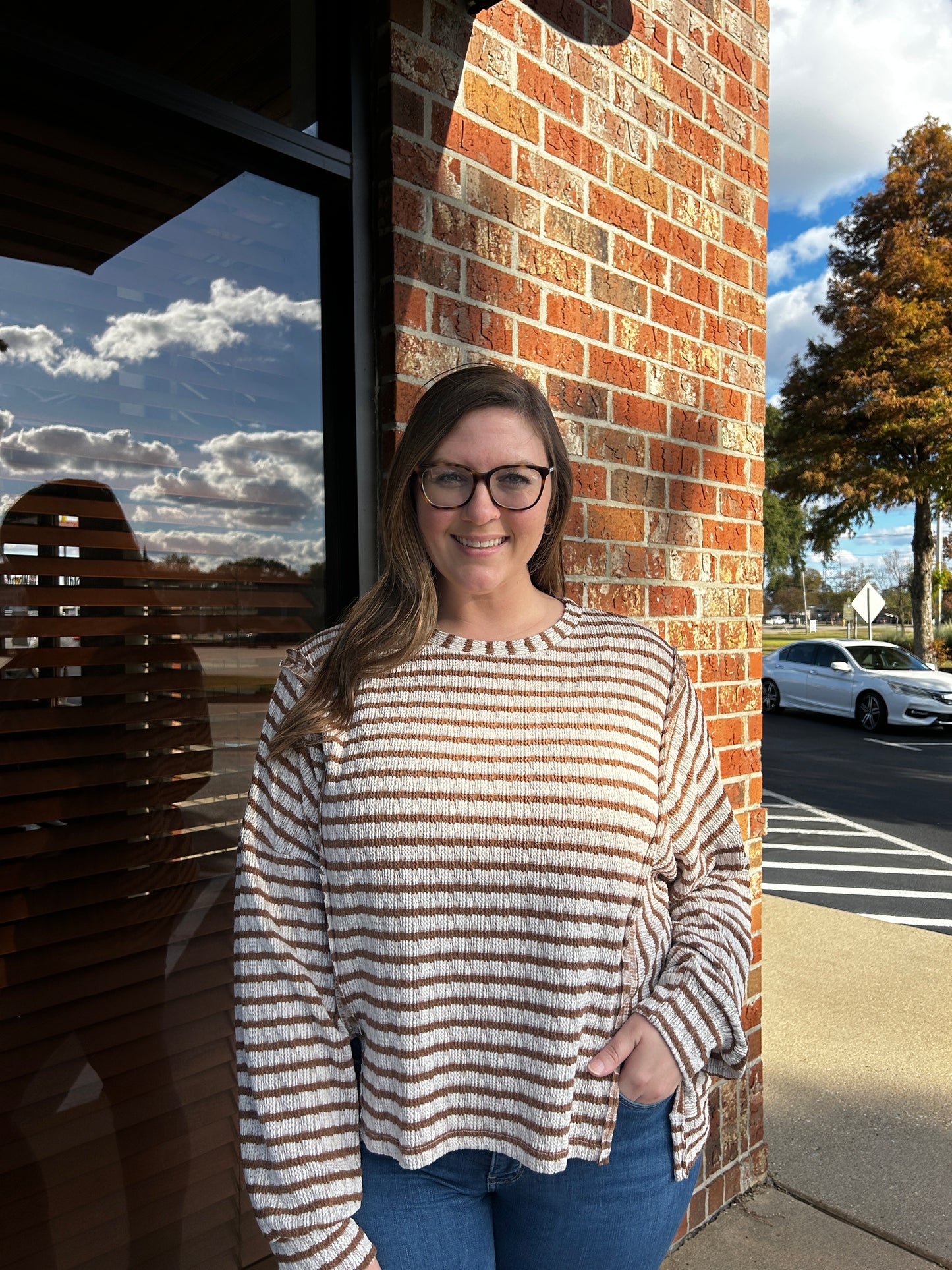 Comfort Lane Striped Top