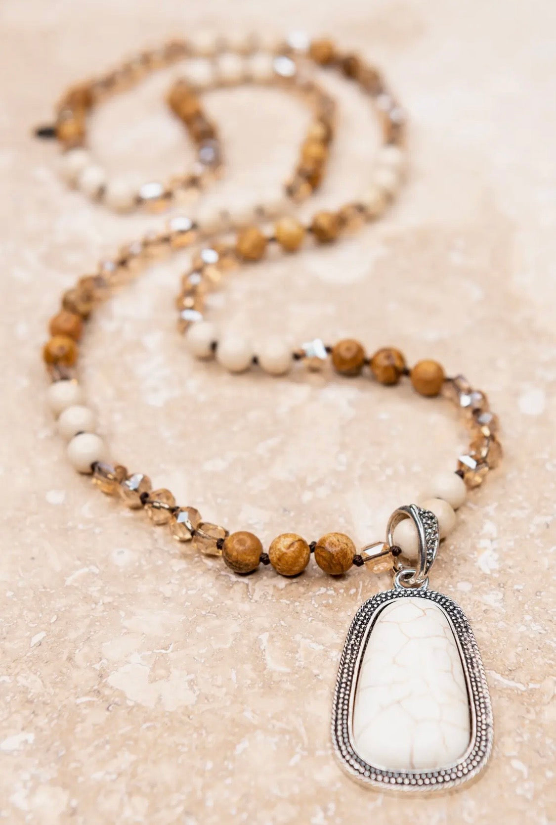 Adele Necklace in White