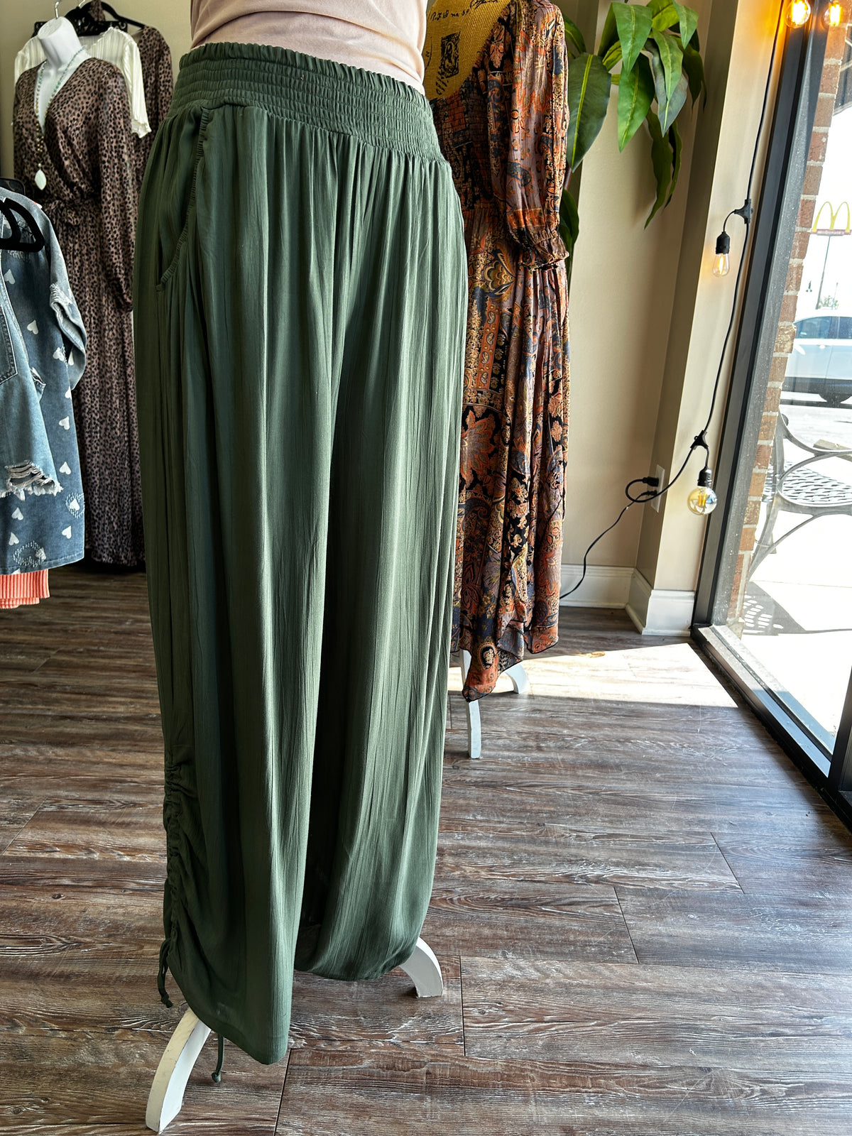 The Olivia Olive Pants