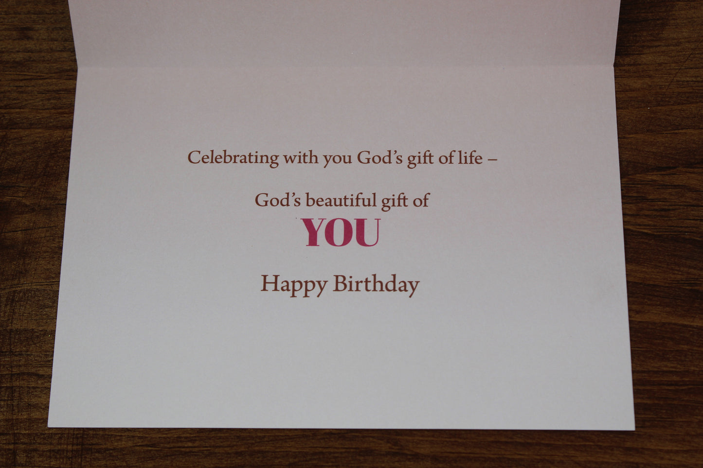 Birthday card- with scripture