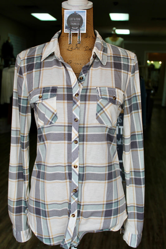 American Cowboy Flannel - Sage