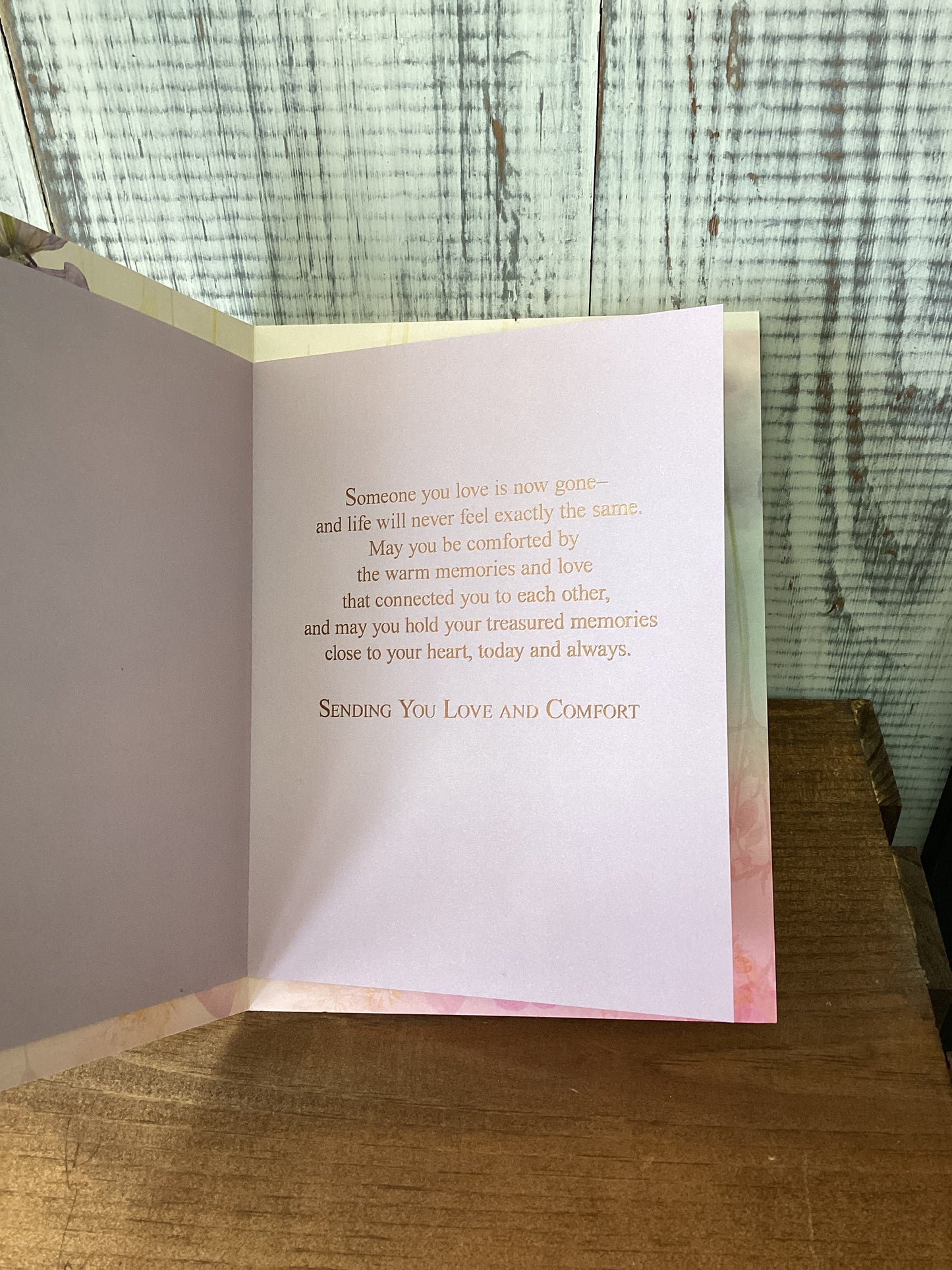 Sympathy card