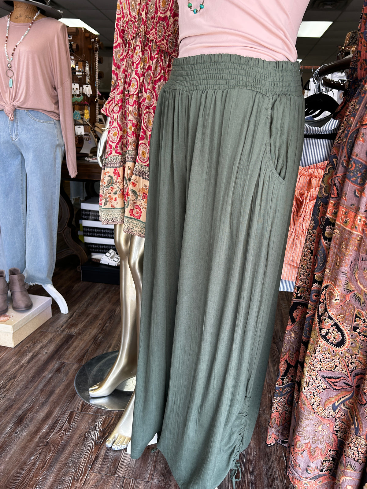 The Olivia Olive Pants