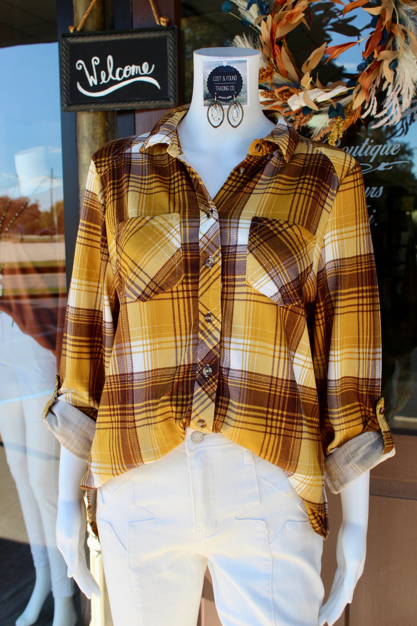 American Cowboy Flannel - mustard