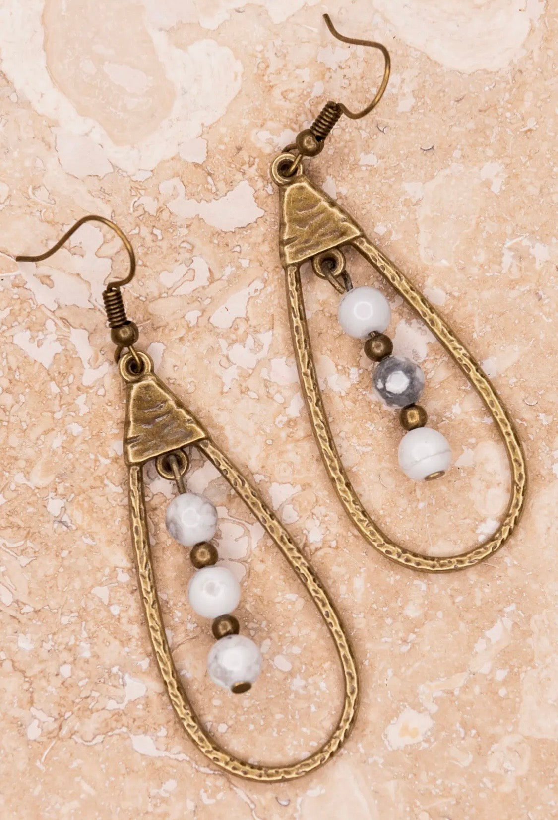 Sherry Earrings in White