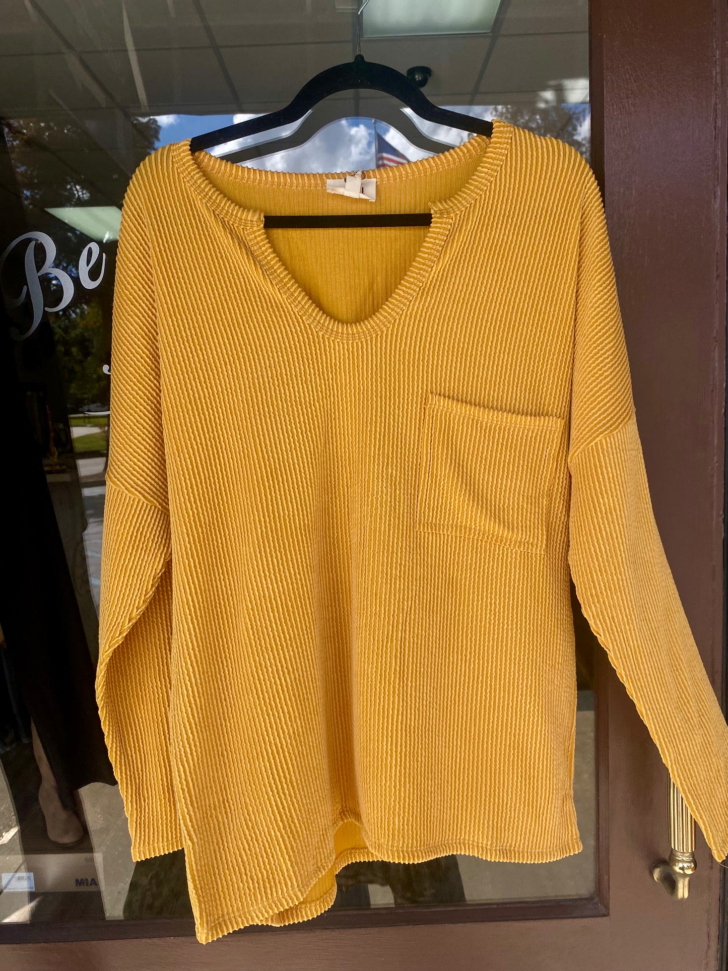 Amber Glow Top- Mustard