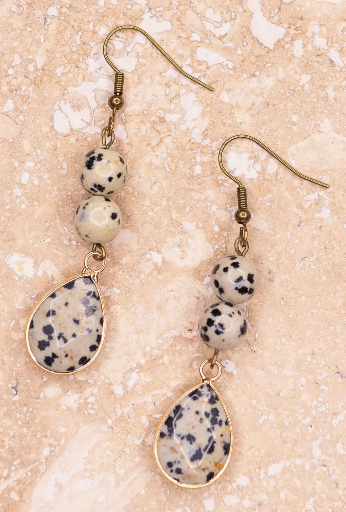 Sasha Earring in Dalmatian ￼