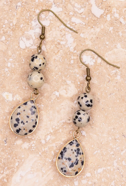 Sasha Earring in Dalmatian ￼