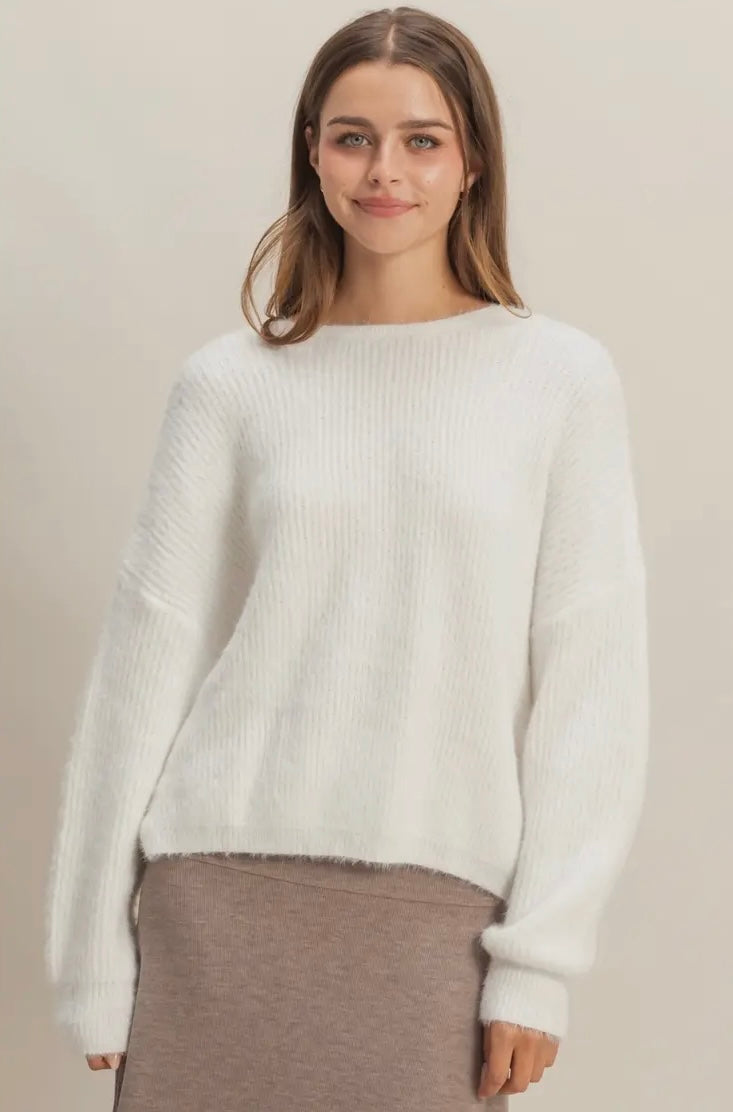 Sweet Intentions Sweater- Off White