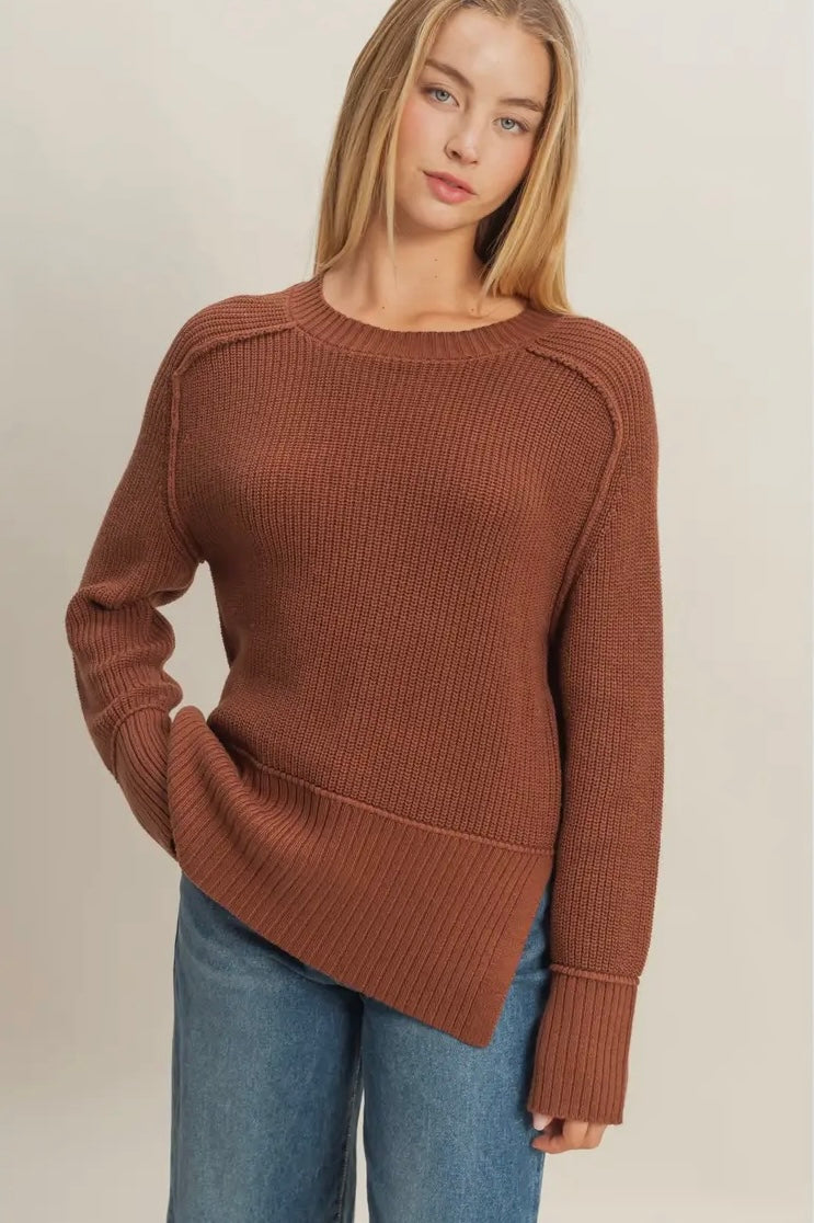 Cloud Nine Sweater- Chestnut