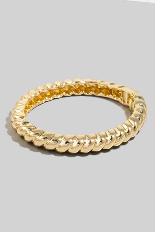 Rope Textured Gold Bracelet